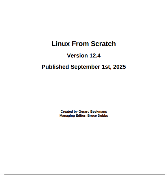 Linux From Scratch